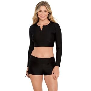 Zipper Rash Guard sun protection